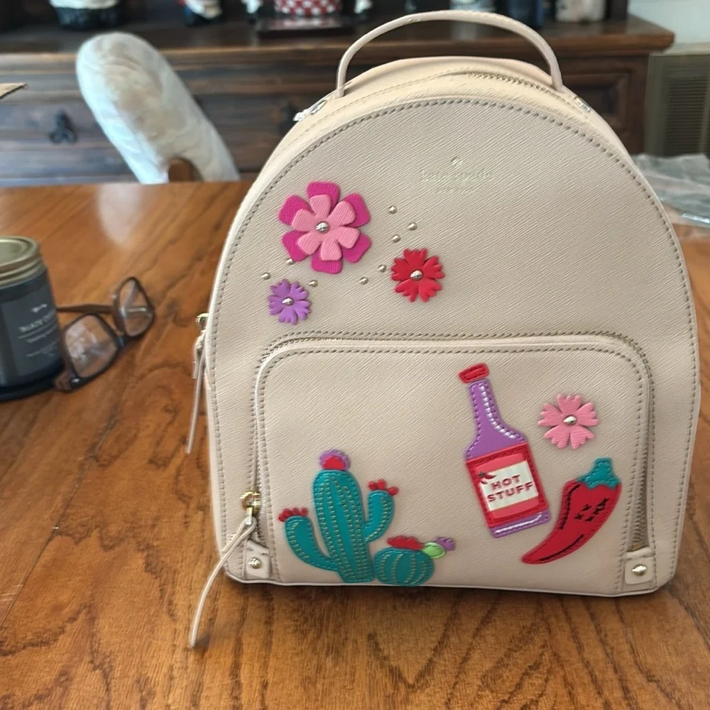 Kate Spade New York Novelty Cactus Tommi Cashew Hot Stuff Backpack $329